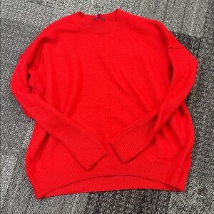 Vince Camuto Red Crew Neck Sweater Size-Small